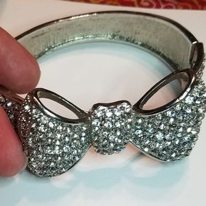 Torrid Hinged Bow Crystal Bracelet